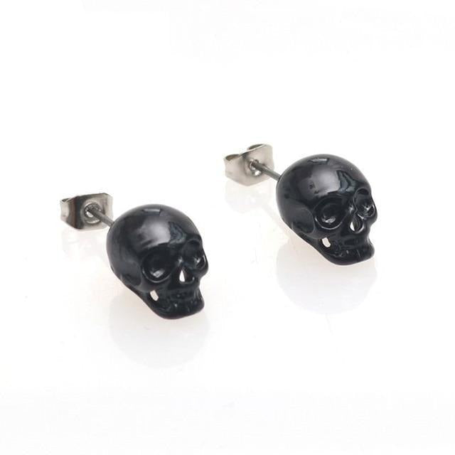 Boucles d'Oreilles Tête de Mort Homme