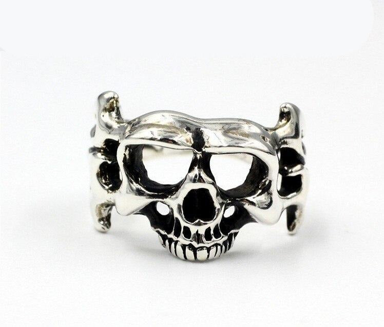 Bague Biker Homme (Argent)