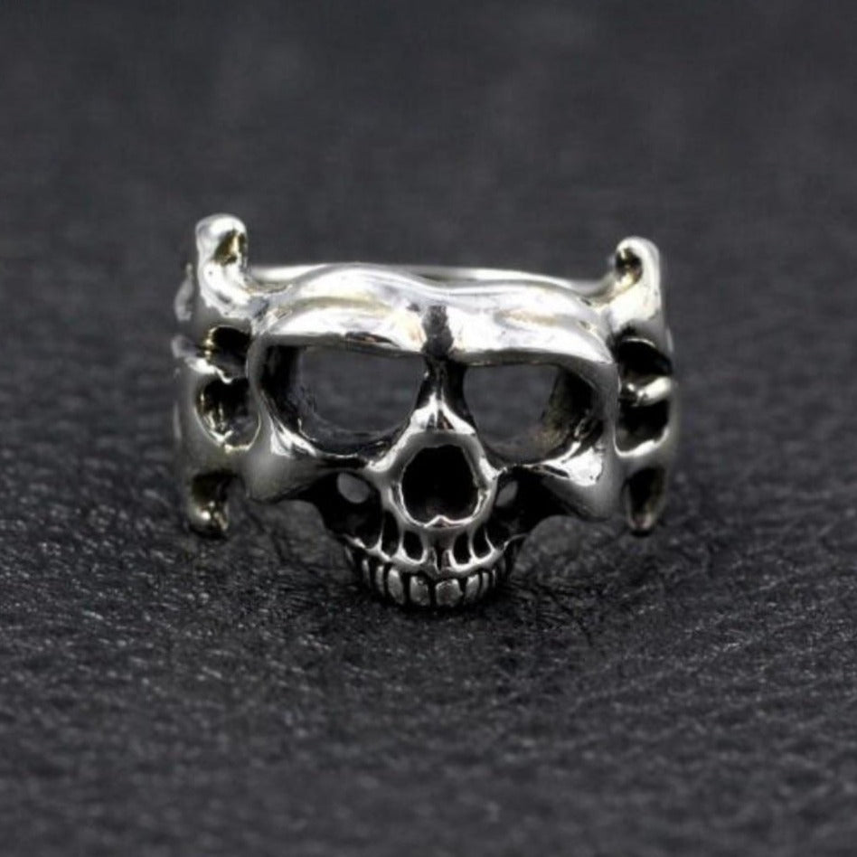 Bague Biker Homme (Argent)