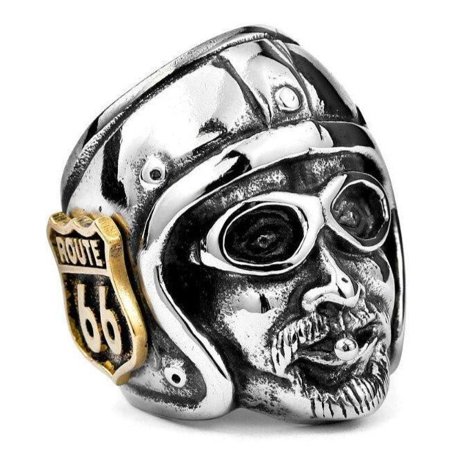 Bague Route 66 (Acier)