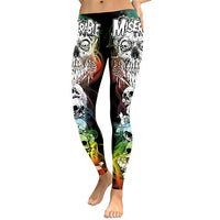Thumbnail for Legging Tête de Mort <br/> Colorée