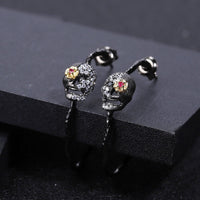 Thumbnail for Boucles d'Oreilles Crâne Diamant