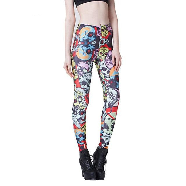 Legging Crâne Multicolore
