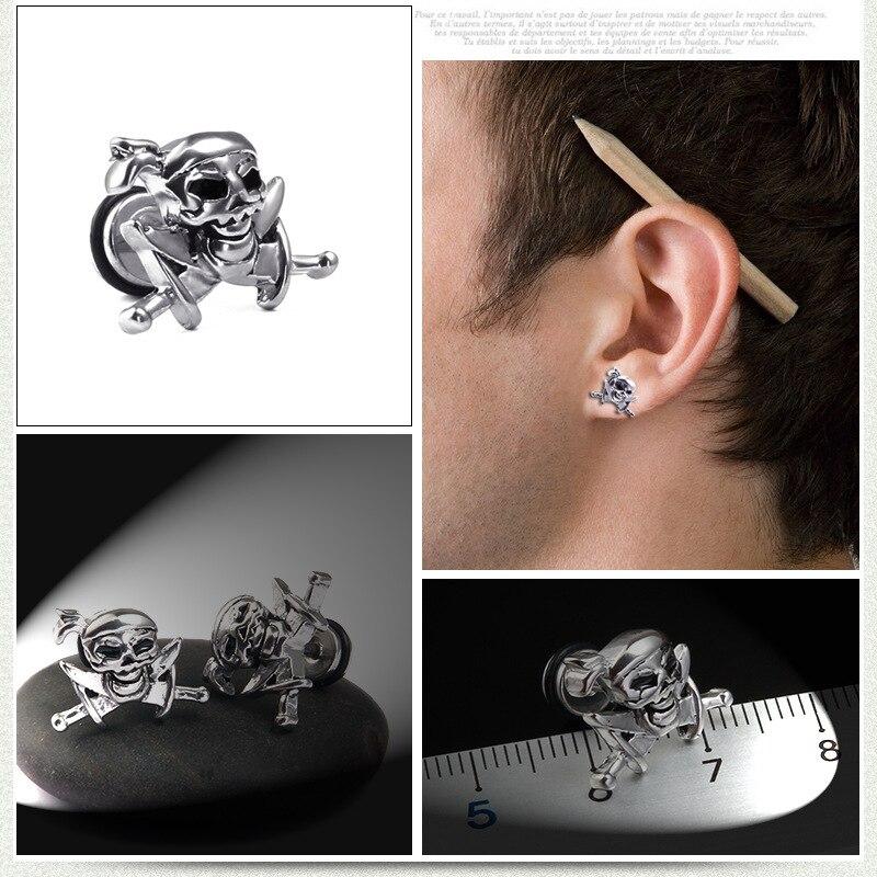 Boucles d'Oreilles Crâne Pirate