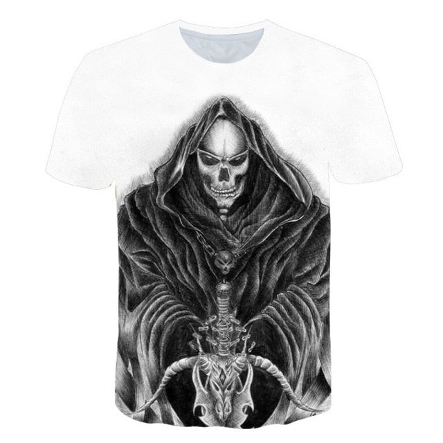 T-Shirt Squelette De La Mort