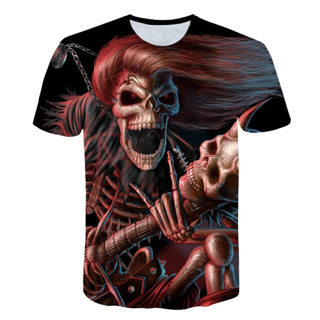 T-Shirt Squelette De La Mort