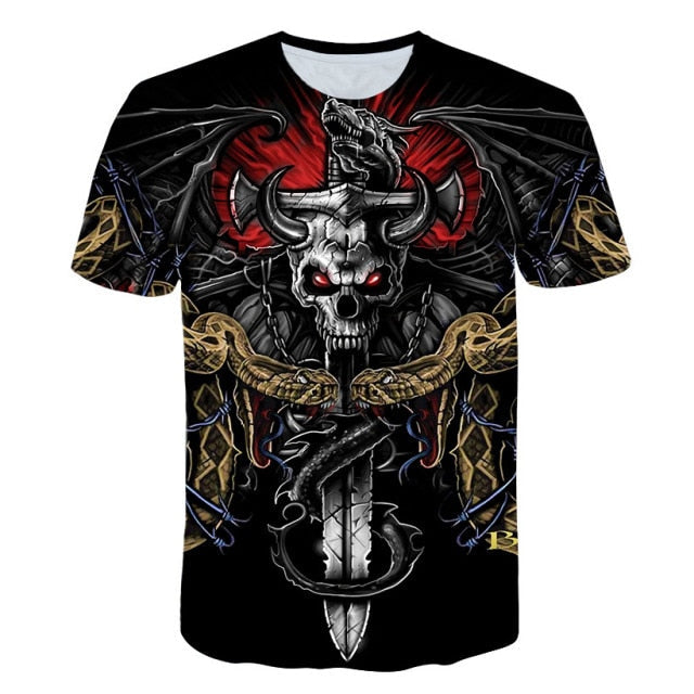 T-Shirt Squelette De La Mort