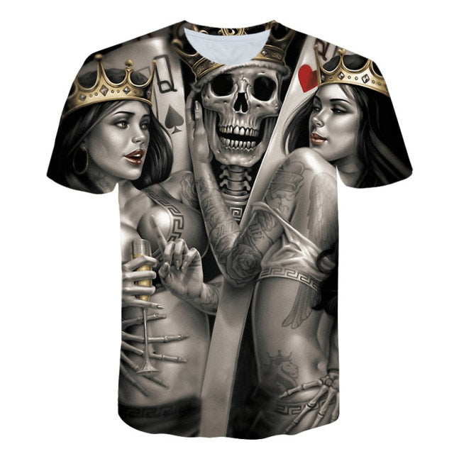 T-Shirt Squelette De La Mort