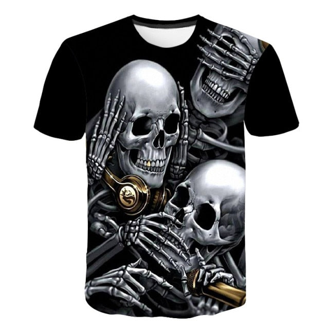 T-Shirt Squelette De La Mort