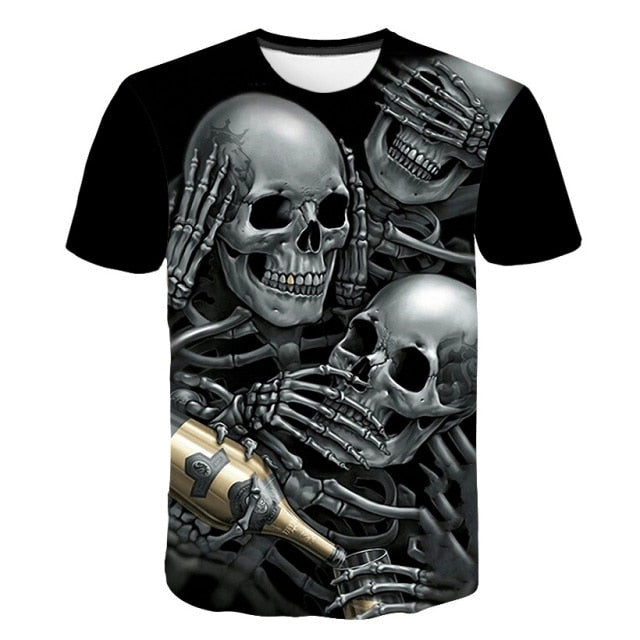 T-Shirt Squelette De La Mort