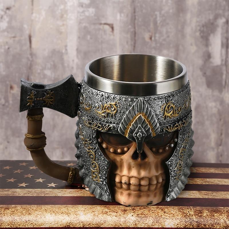 Mug Tête de Mort <br> Hache de Viking