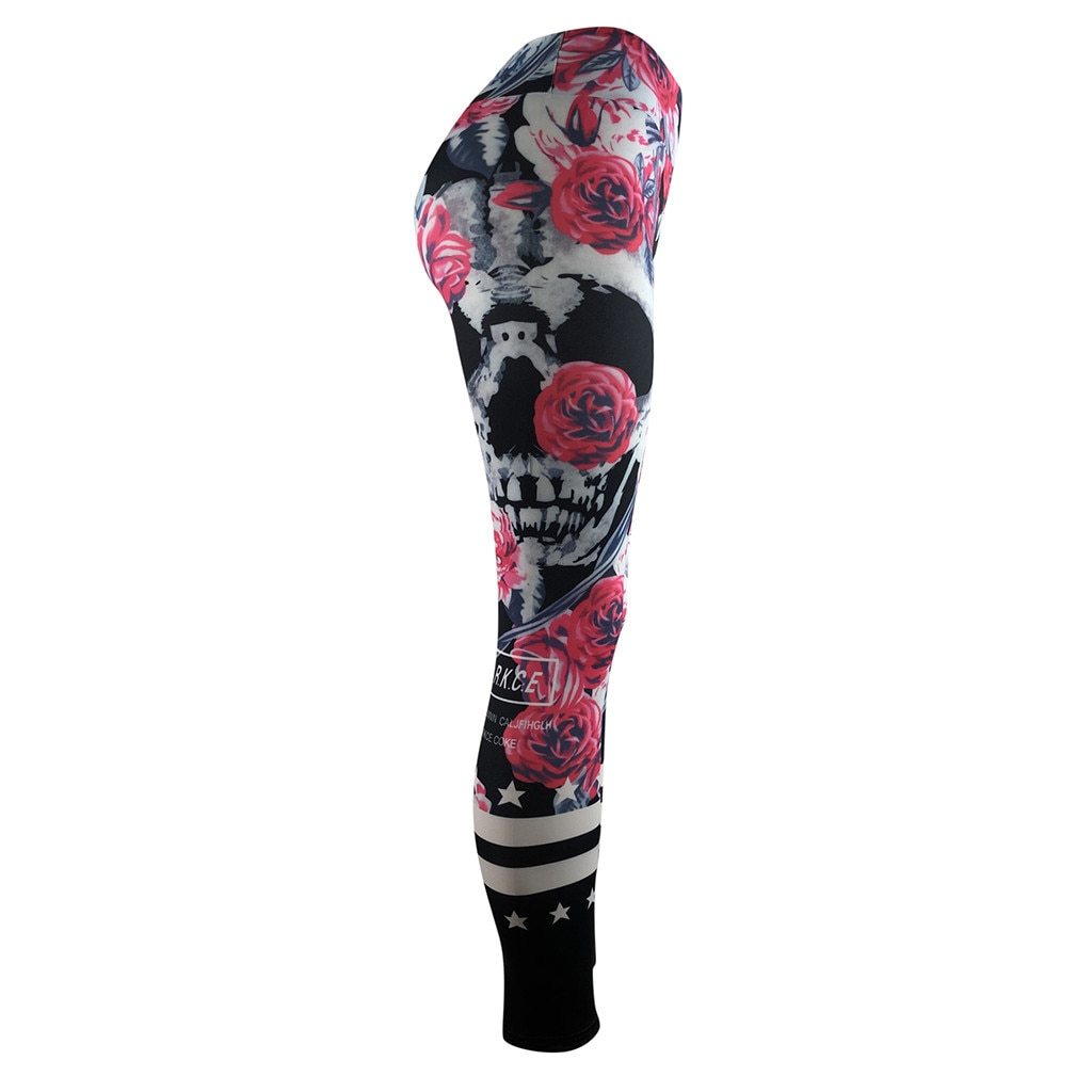Legging Crâne Mexicain Fleur