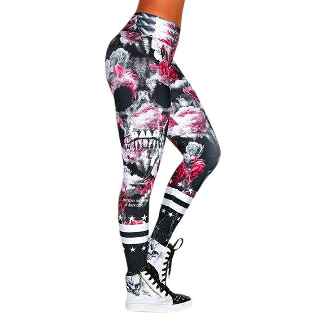 Legging Crâne Mexicain Fleur