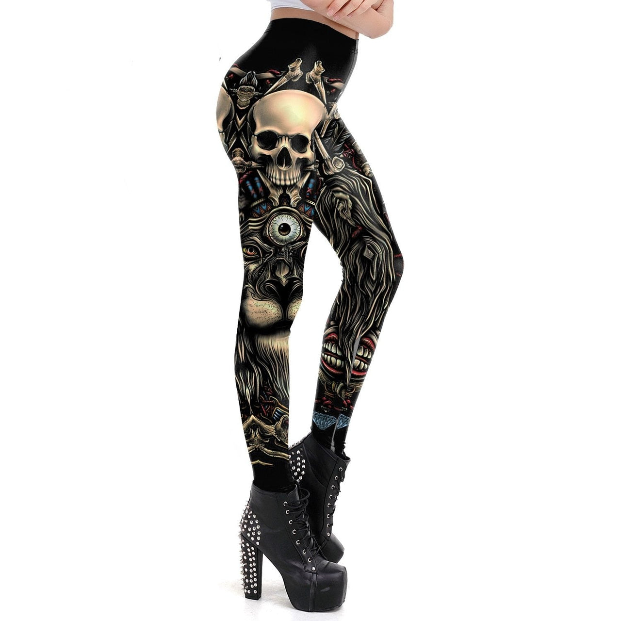 Legging Tête de Mort <br/>Lion