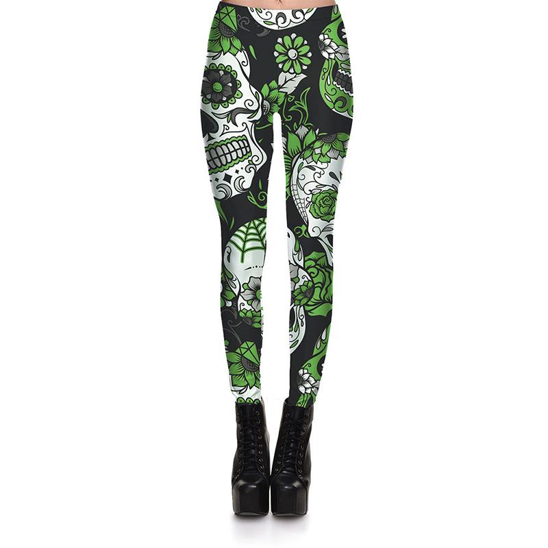 Legging Tête de Mort <br/>Verte