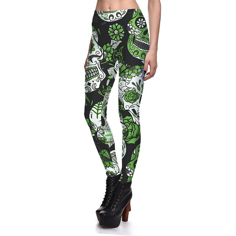 Legging Tête de Mort <br/>Verte
