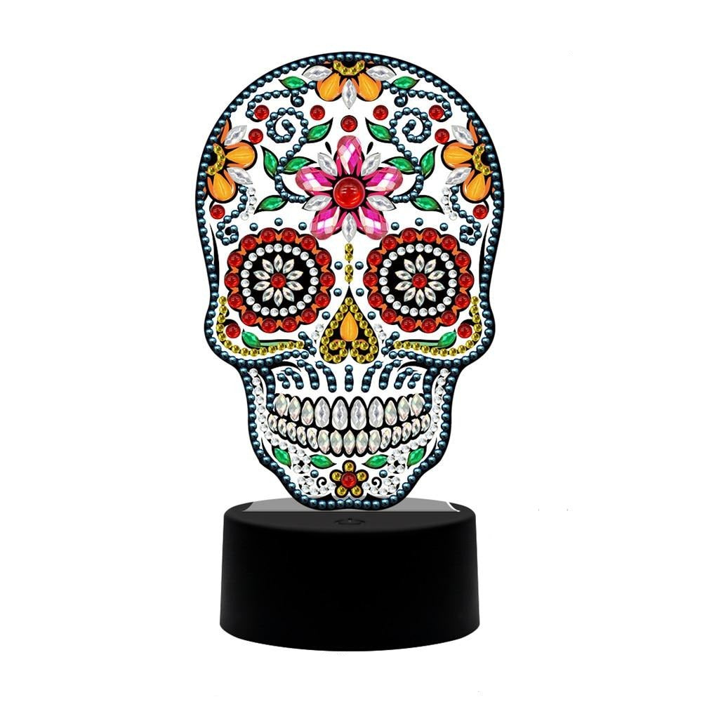 Lampe Tête de Mort <br/> Mexicaine