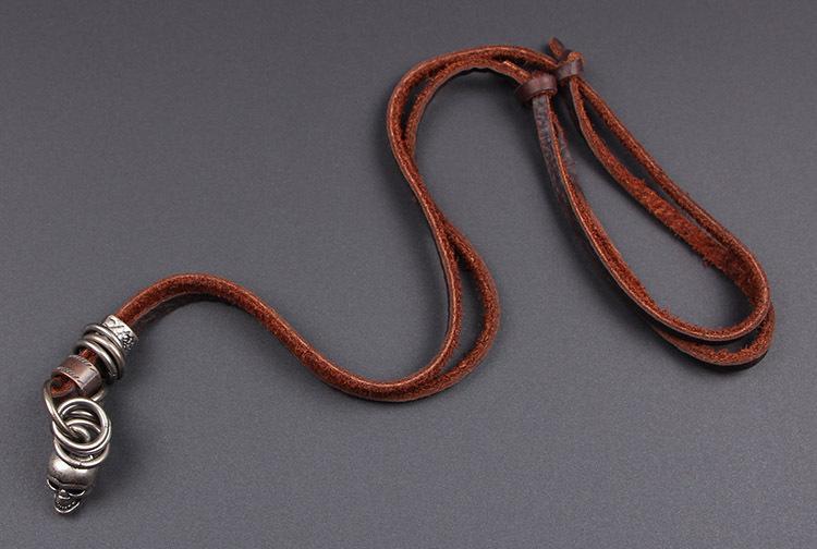 Pendentif Skull (Cuir)