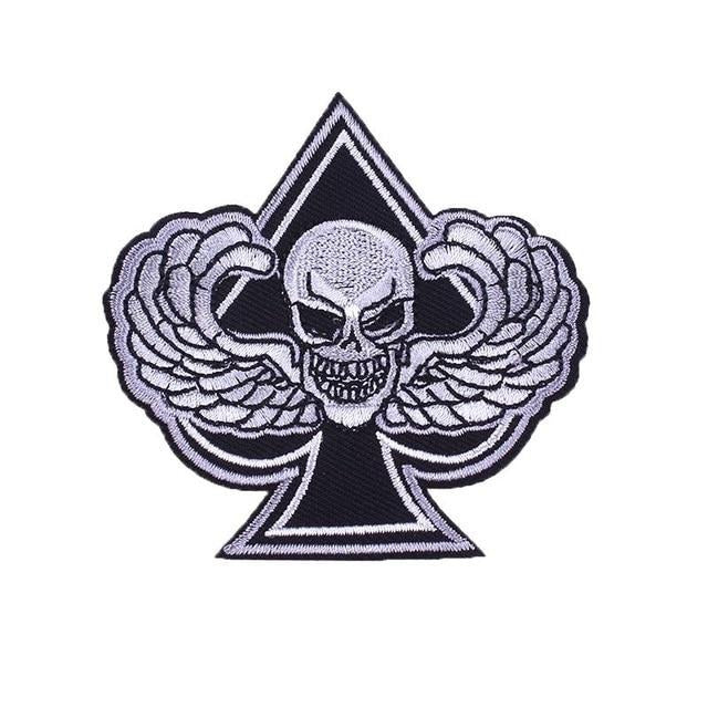 Écusson Tête de Mort <br/>As de Pique