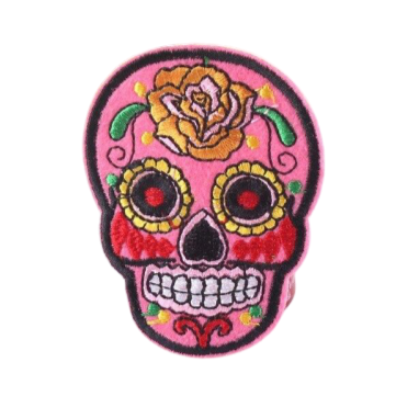 Écusson Tête de Mort <br/> Mexicaine Colorée