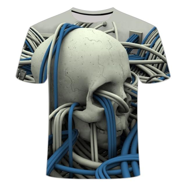 T-Shirt Tête de Mort <br/> Lion