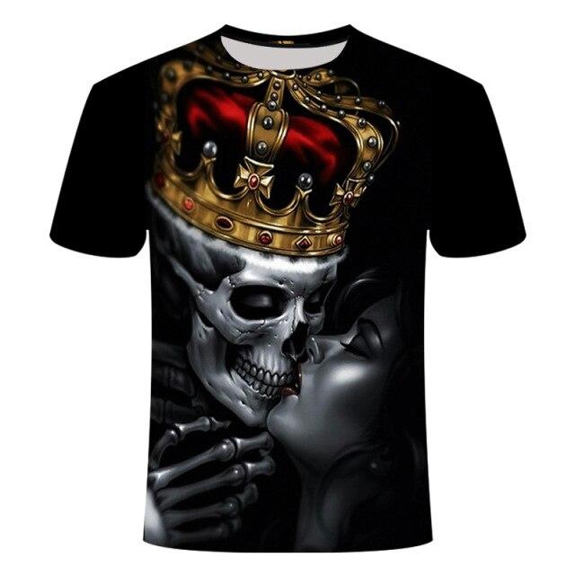 T-Shirt Tête de Mort <br/> Lion