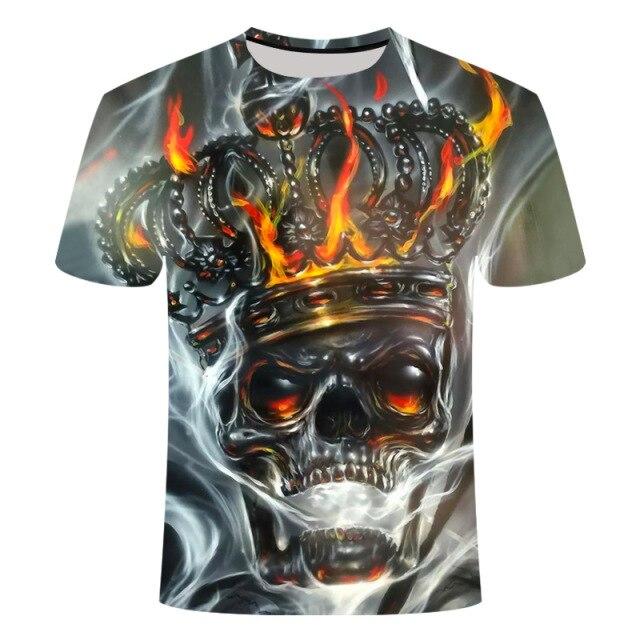 T-Shirt Tête de Mort <br/> Lion