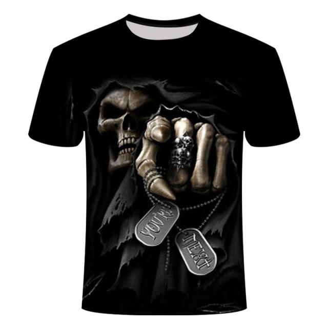 T-Shirt Tête de Mort <br/> Lion