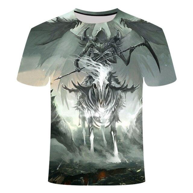 T-Shirt Tête de Mort <br/> Lion