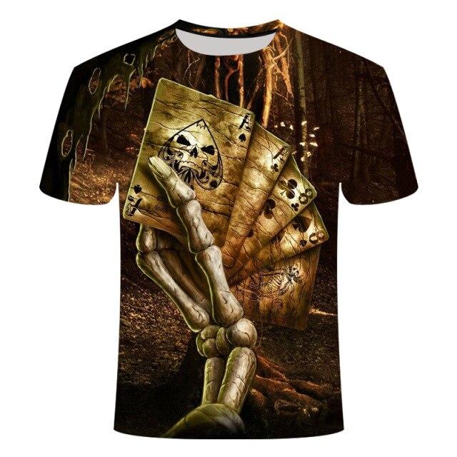 T-Shirt Tête de Mort <br/> Lion