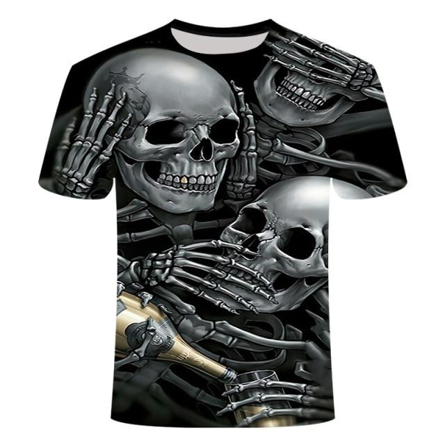 T-Shirt Tête de Mort <br/> Lion