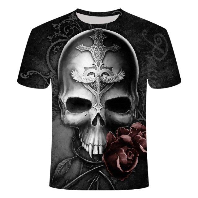 T-Shirt Tête de Mort <br/> Lion