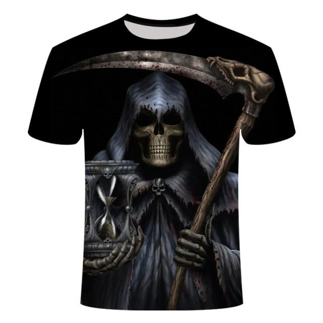 T-Shirt Tête de Mort <br/> Lion