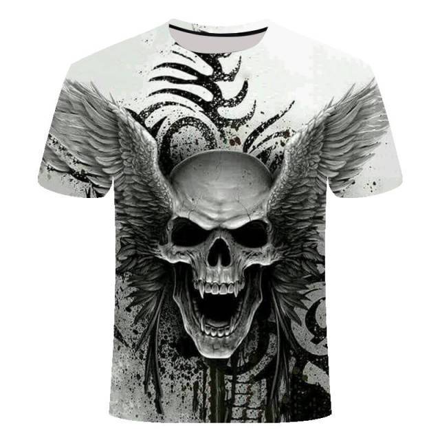 T-Shirt Tête de Mort <br/> Lion