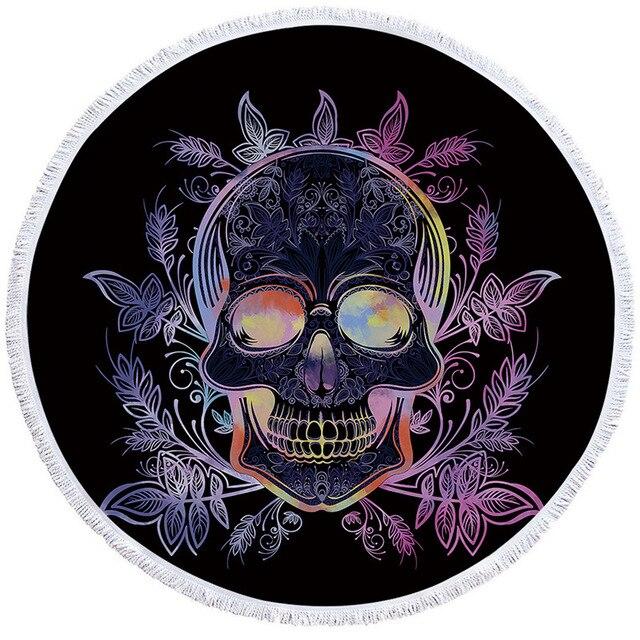 Serviette Tête de Mort Futuriste