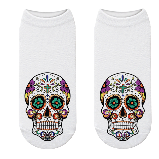 Chaussette Crâne Mexicain Couleurs