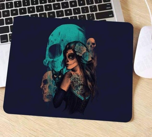 Tapis de Souris Tête de Mort Mexicaine Catrina