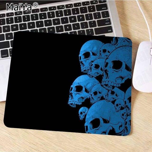 Tapis de Souris Tête de Mort Bleue