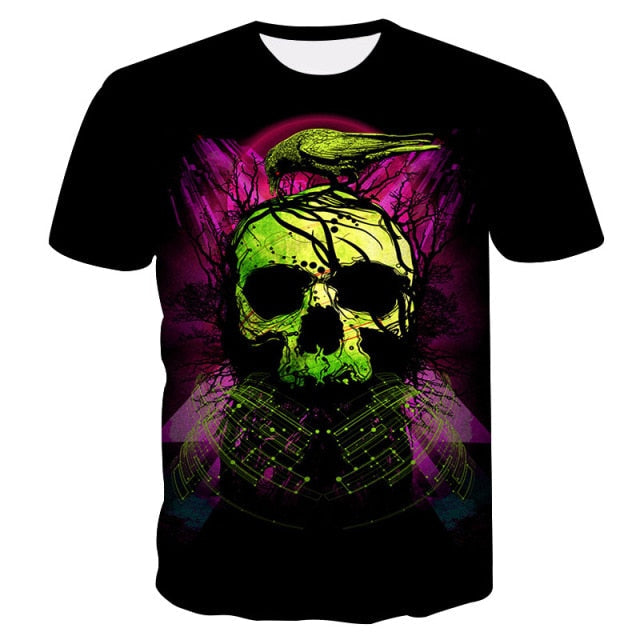 T-Shirt Tête de Mort <br/> Homme