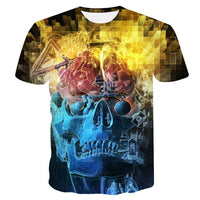 Thumbnail for T-Shirt Crâne Fleurs