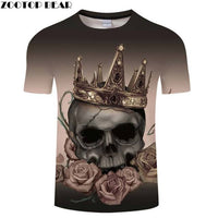 Thumbnail for T-Shirt Tête de Mort <br/> Fleurs