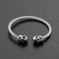 Thumbnail for Bracelet Câble Crâne (Acier)
