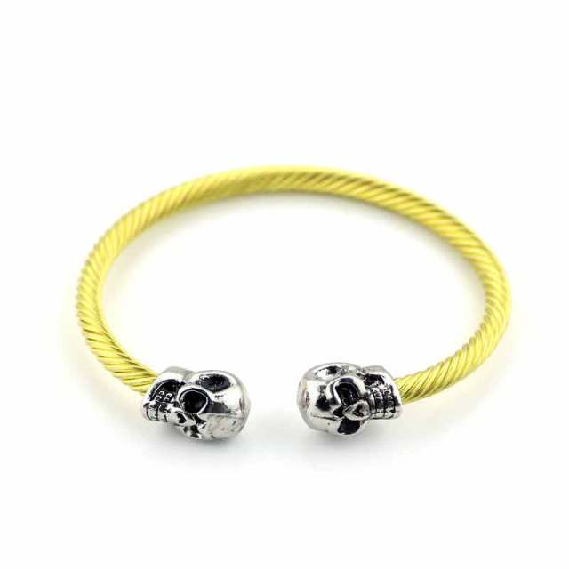 Bracelet Câble Crâne (Acier)