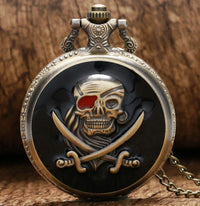 Thumbnail for Montre à Gousset Skull <br/> Sabres de Pirate