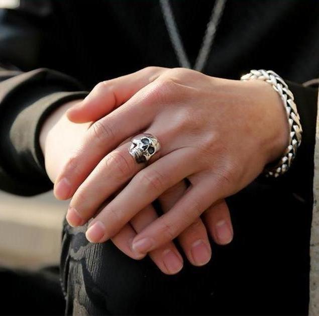 Bague Crâne (Argent)