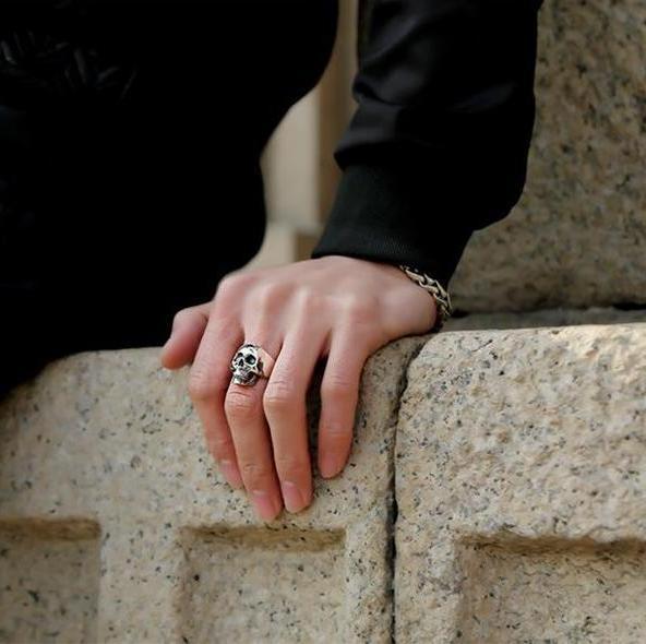 Bague Crâne (Argent)