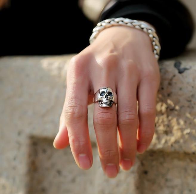 Bague Crâne (Argent)