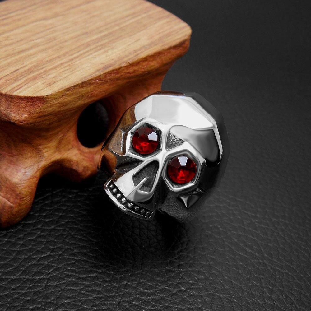 Bague Skulll Diamonds (Acier)