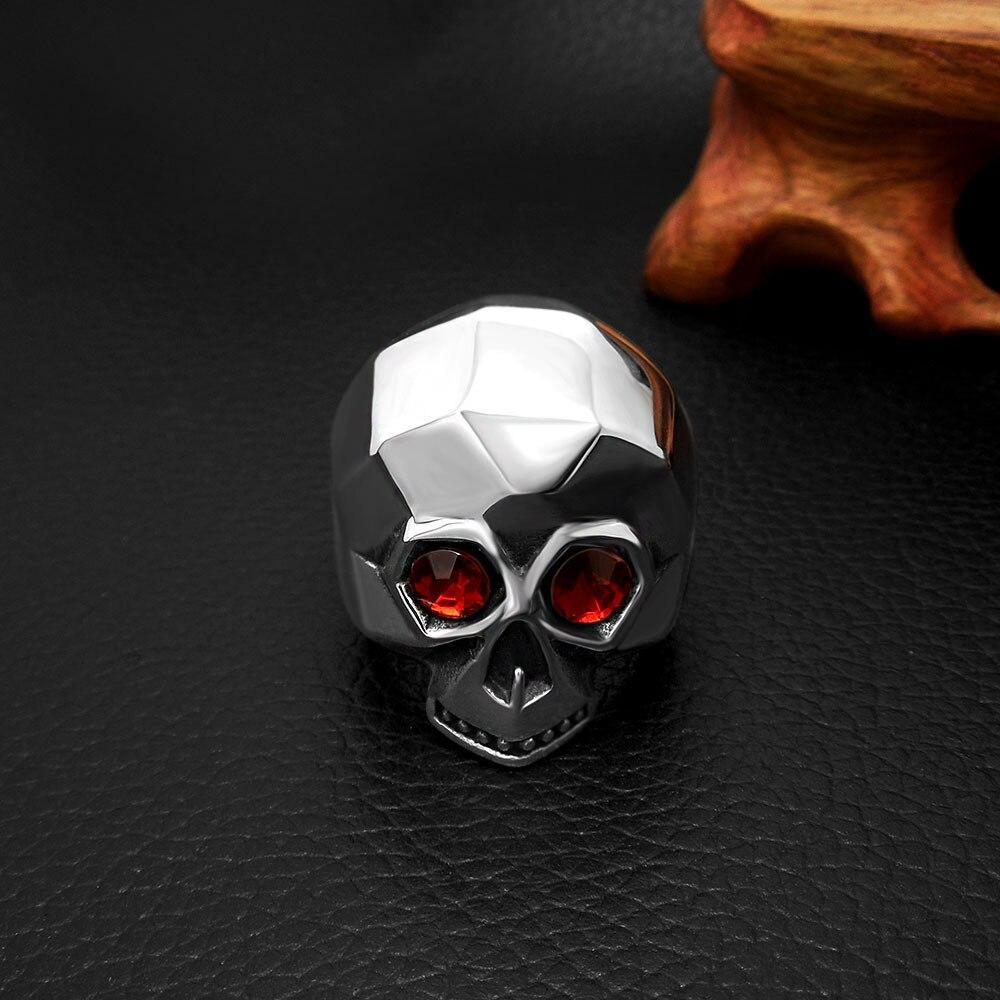 Bague Skulll Diamonds (Acier)