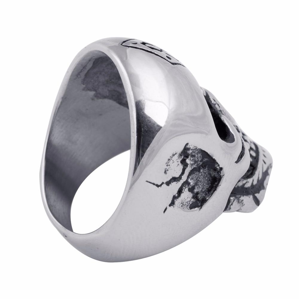 Bague Crâne Punk (Acier)